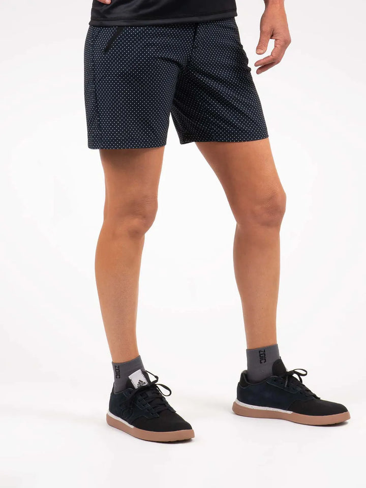 Black Polka Dot Navaeh 7 Short#color_black-polka-dot