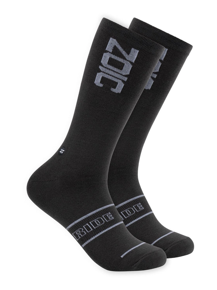 Black/White Long Socks#color_black-white