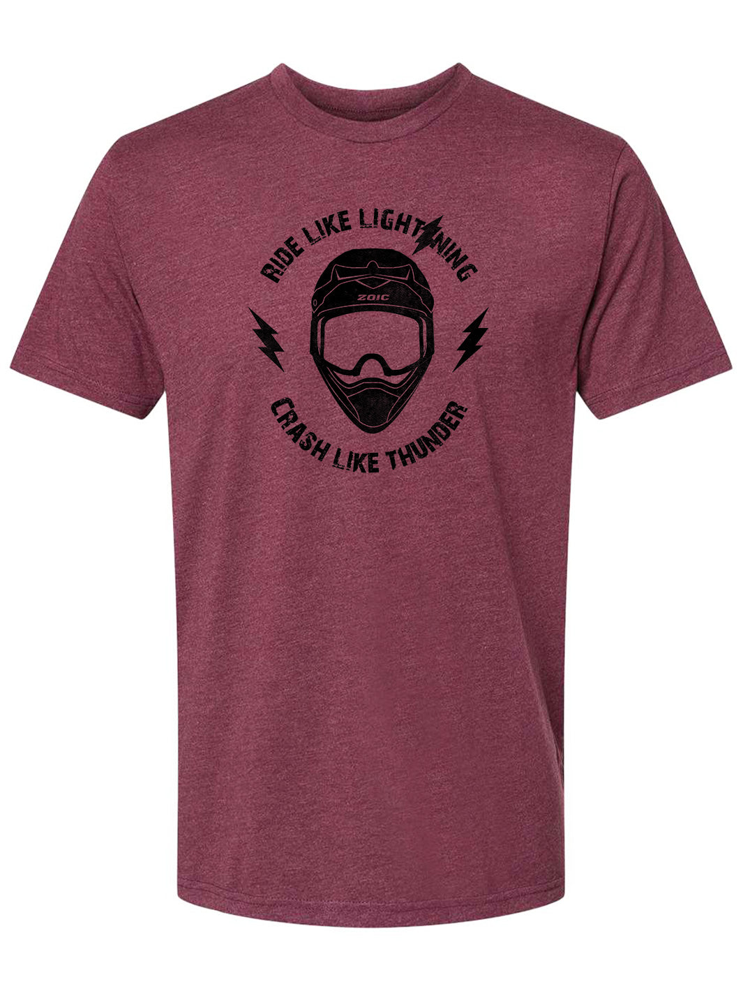 Crimson Ride Like Lightning Tee#color_crimson