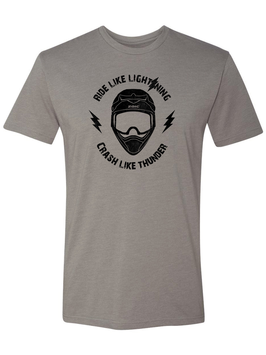 Grey Ride Like Lightning Tee#color_grey