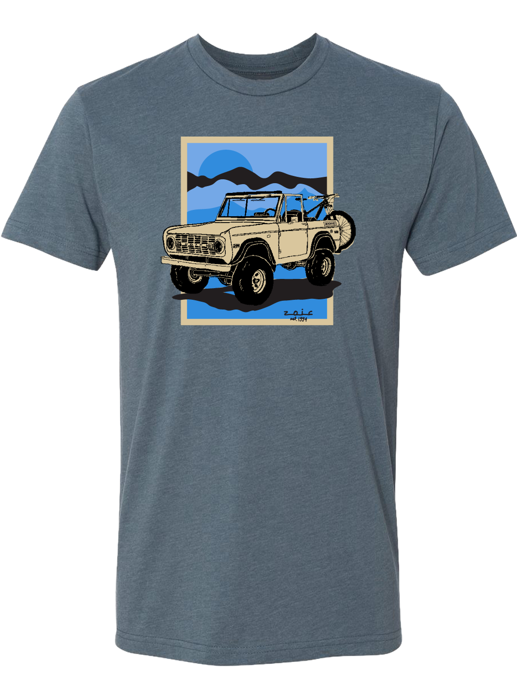 Slate Blue Adventure Ride Tee#color_slate-blue