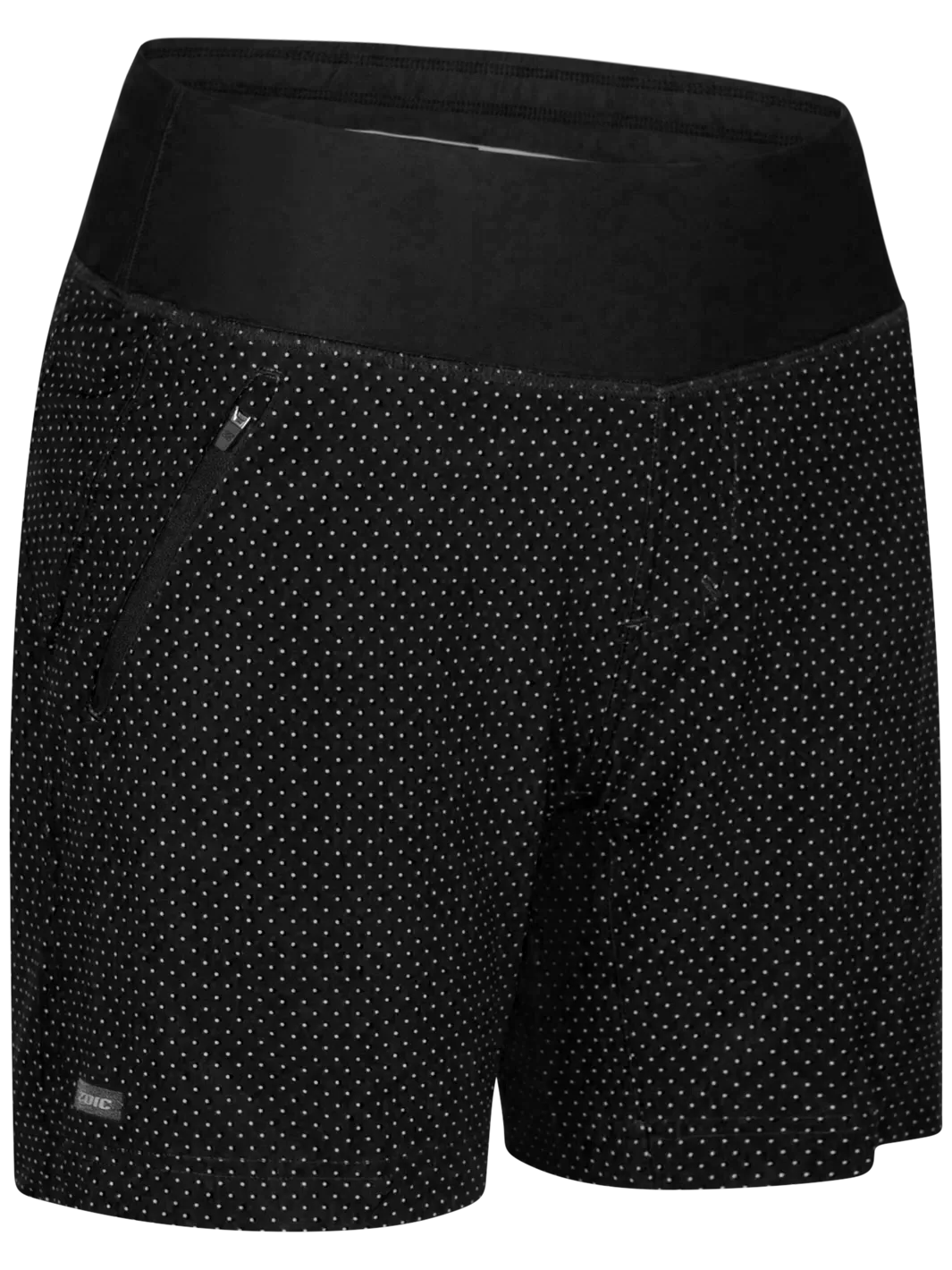 Black Polka Dot Bliss 7 Short#color_black-polka-dot