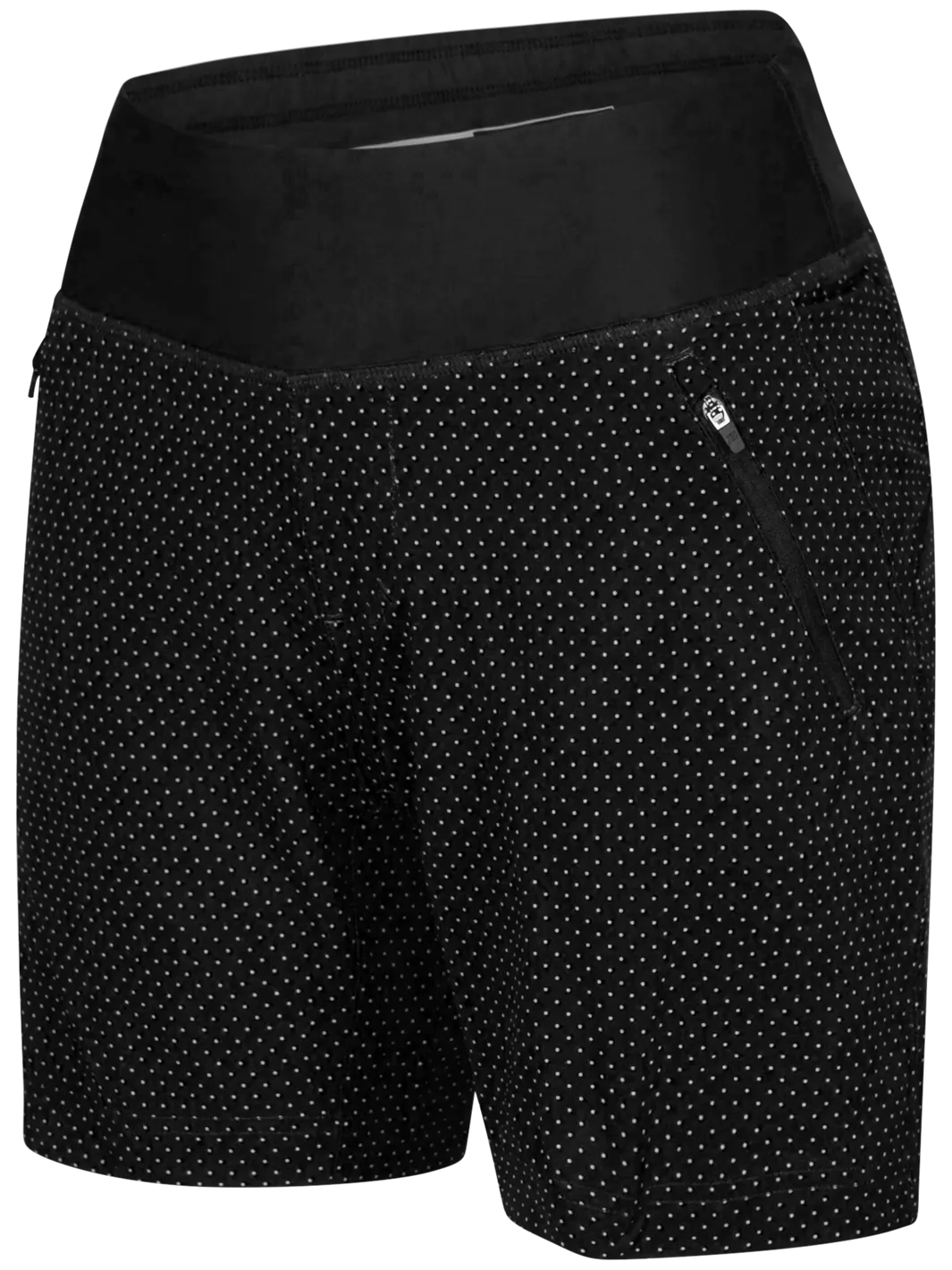 Black Polka Dot Bliss 7 Short#color_black-polka-dot