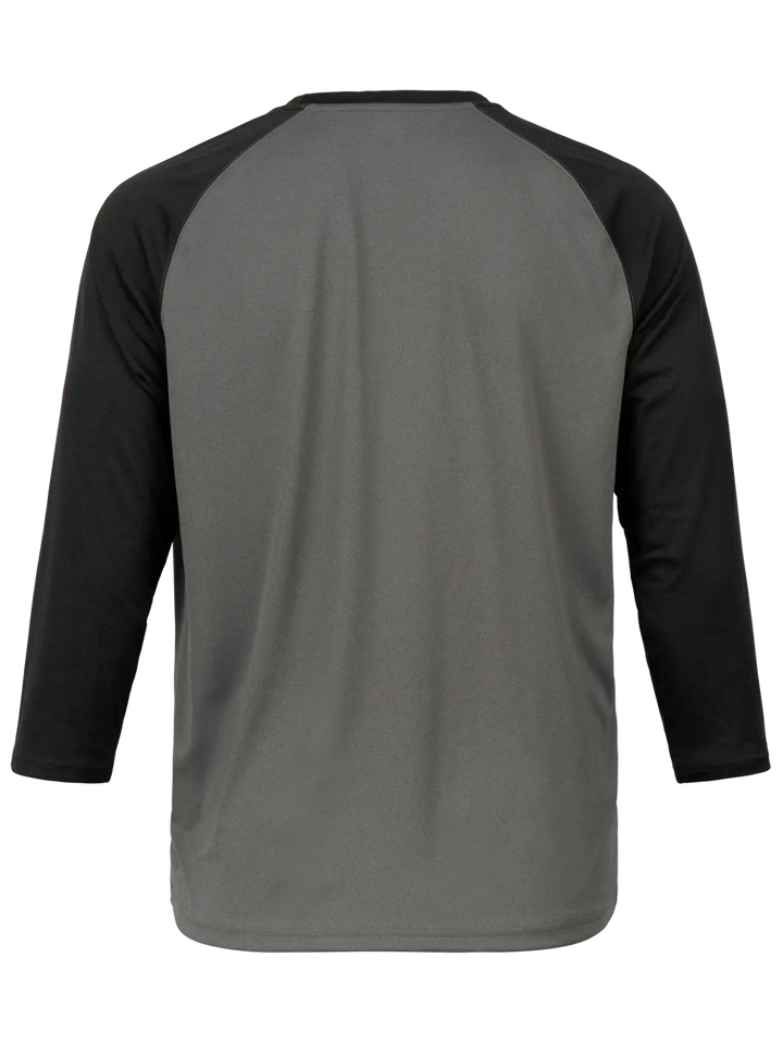 Grey Heather/Black Heather Dialed 3/4 Jersey#color_grey-heather-black-heather