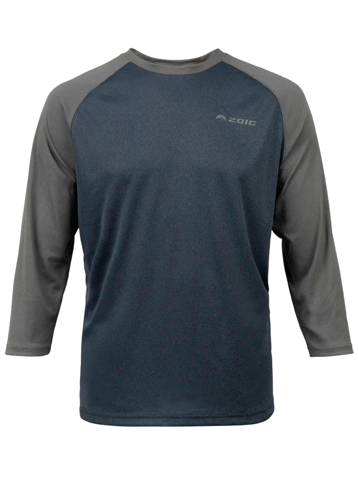 Night/Grey Heather Dialed 3/4 Jersey#color_night-heather-grey