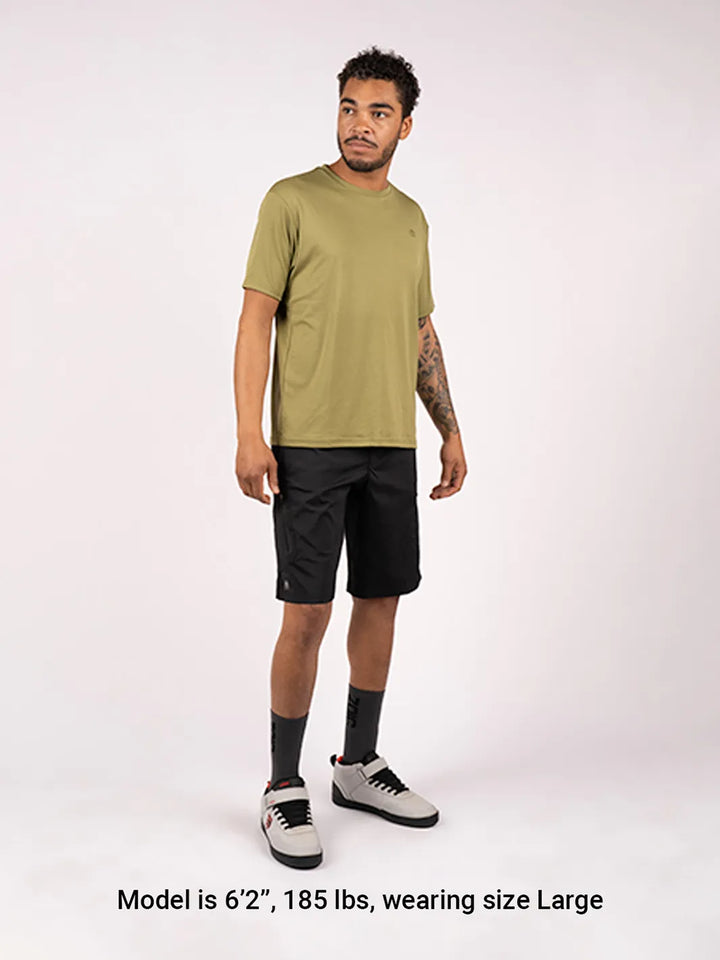 Olive Heather Guide Tech Tee#color_olive-heather