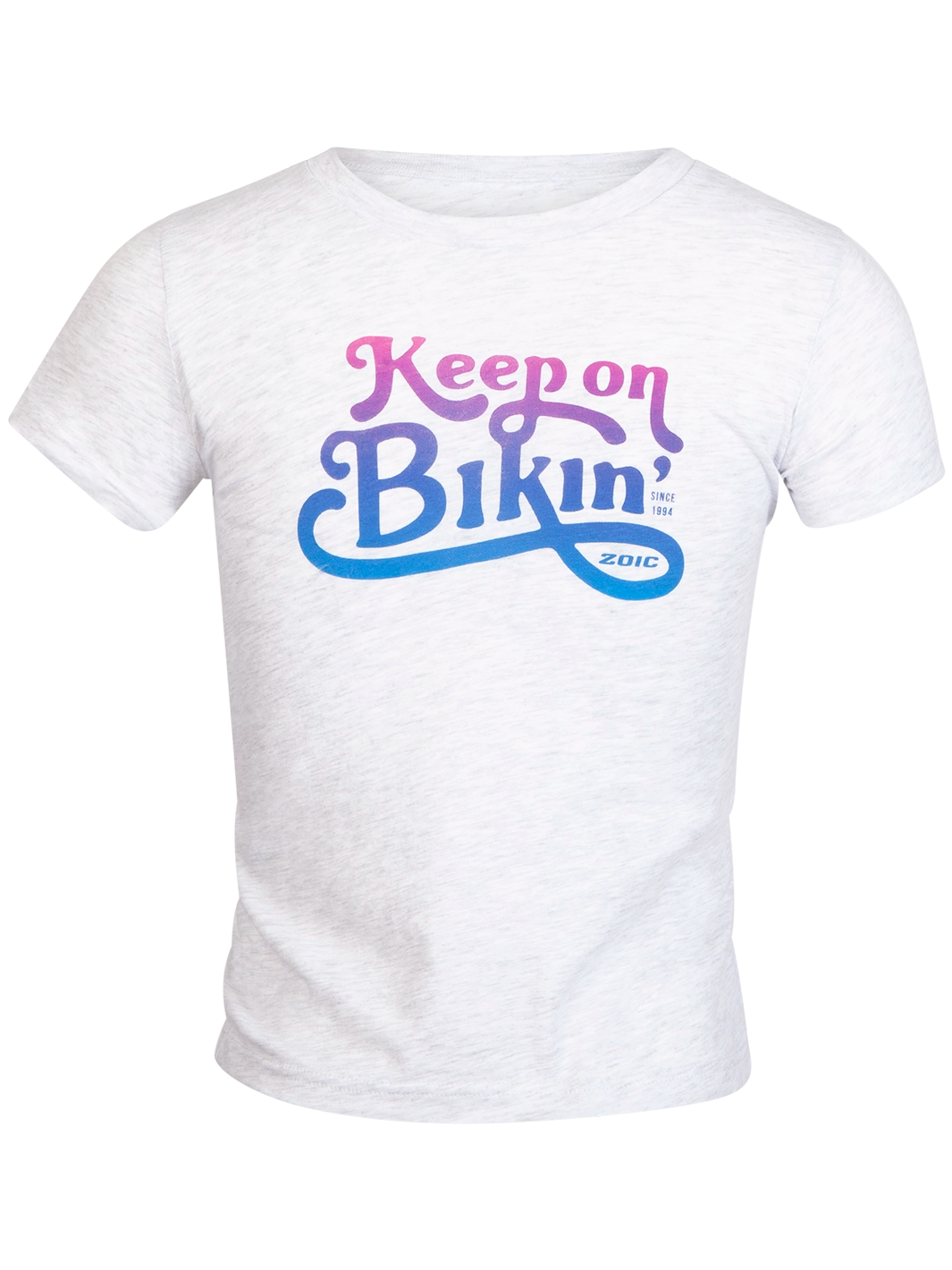 Grey Kids' Keep On Bikin Tee#color_grey