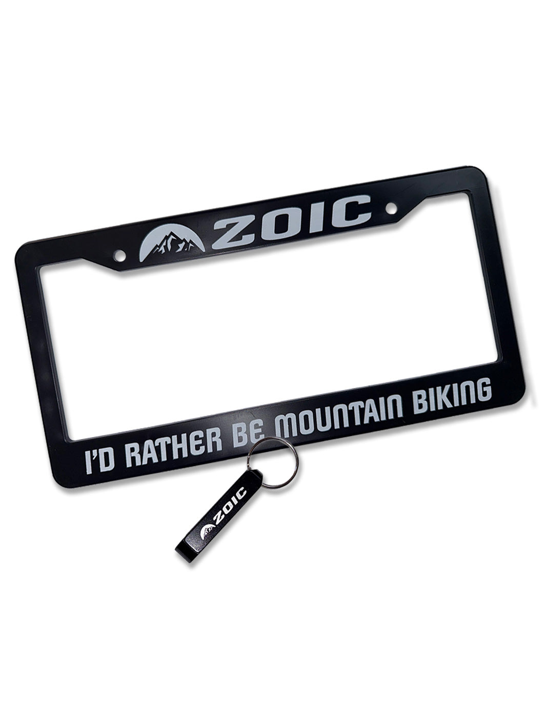 License Plate Frame + Key chain#color_black