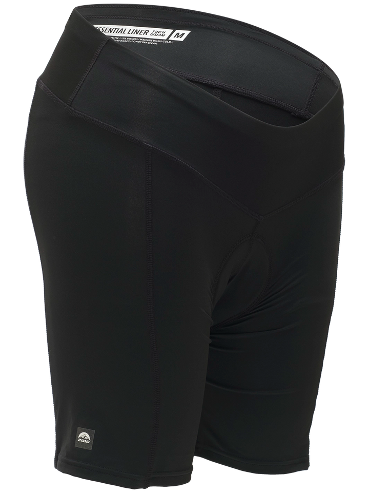 Women's Essential 7 inch inseam liner#color_black