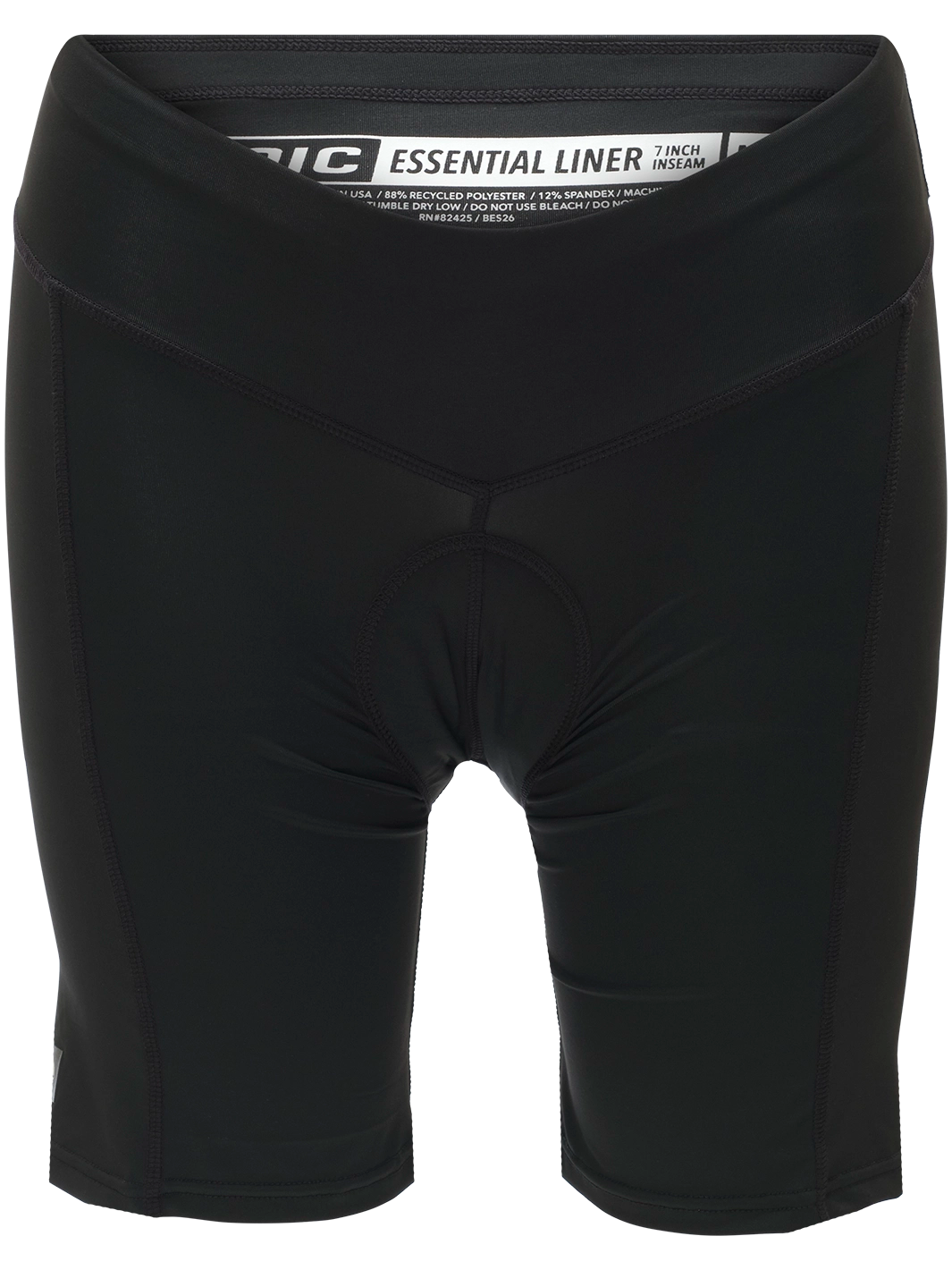 Women's Essential 7 inch inseam liner#color_black