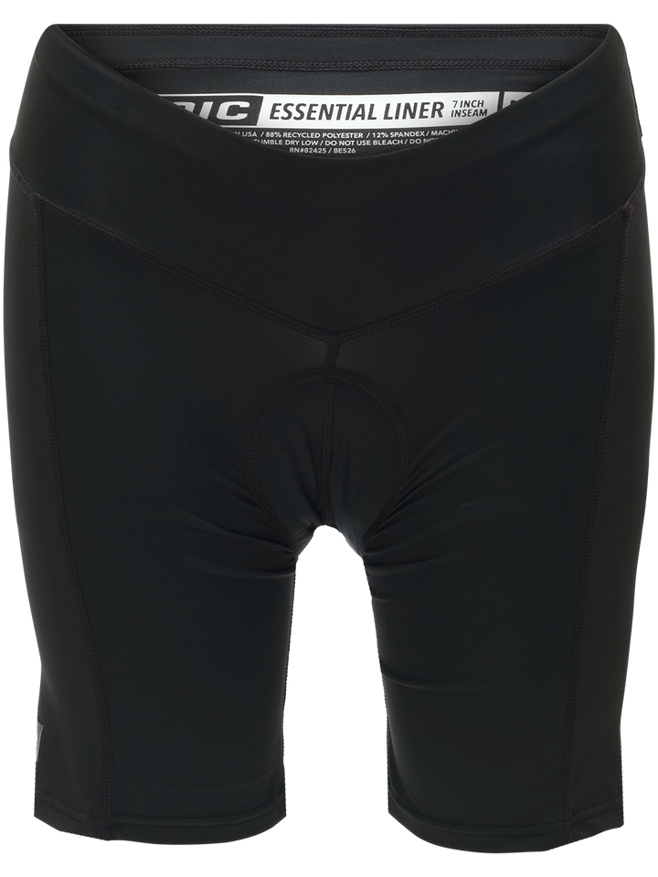 Women's Essential 7 inch inseam liner#color_black